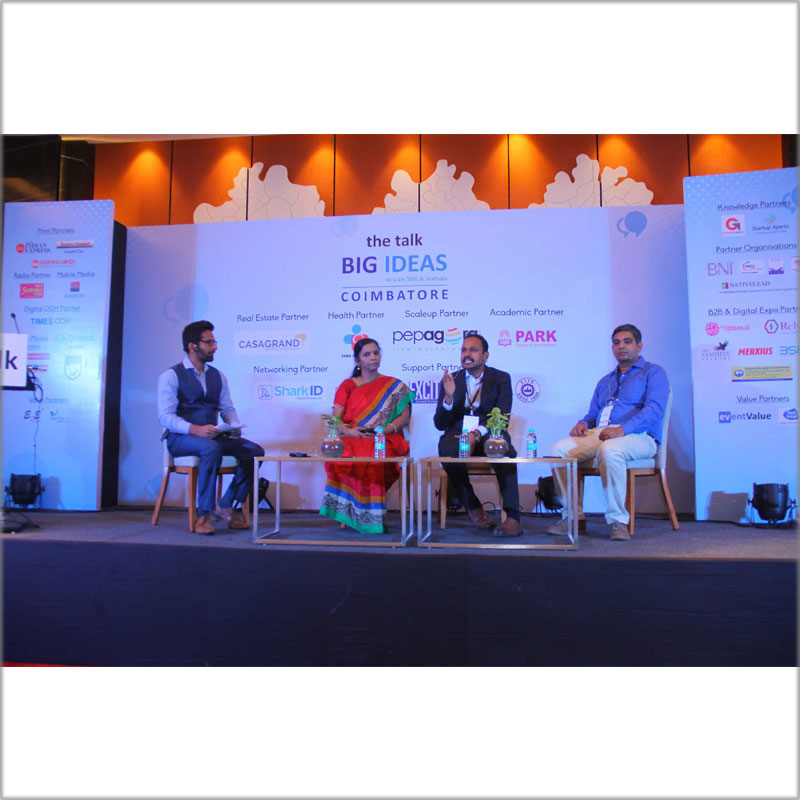 the talk - Big Ideas To Scale SME's And Startups  Le Merdien, Maradu, Kochi | 13th Jan 2018