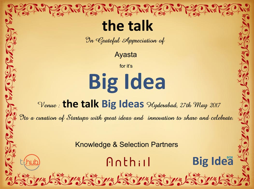the talk - Big Ideas To Scale SME's And Startups The Westin, Hyderabad 